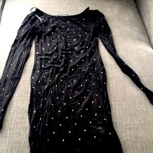 Fashion nova black sparkle dress